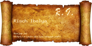 Risch Ibolya névjegykártya
